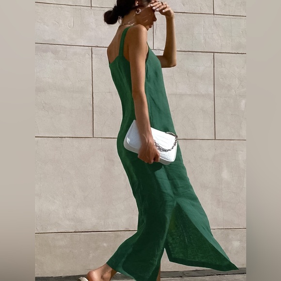 Commense Green Sleeveless Dress - Picture 2 of 11